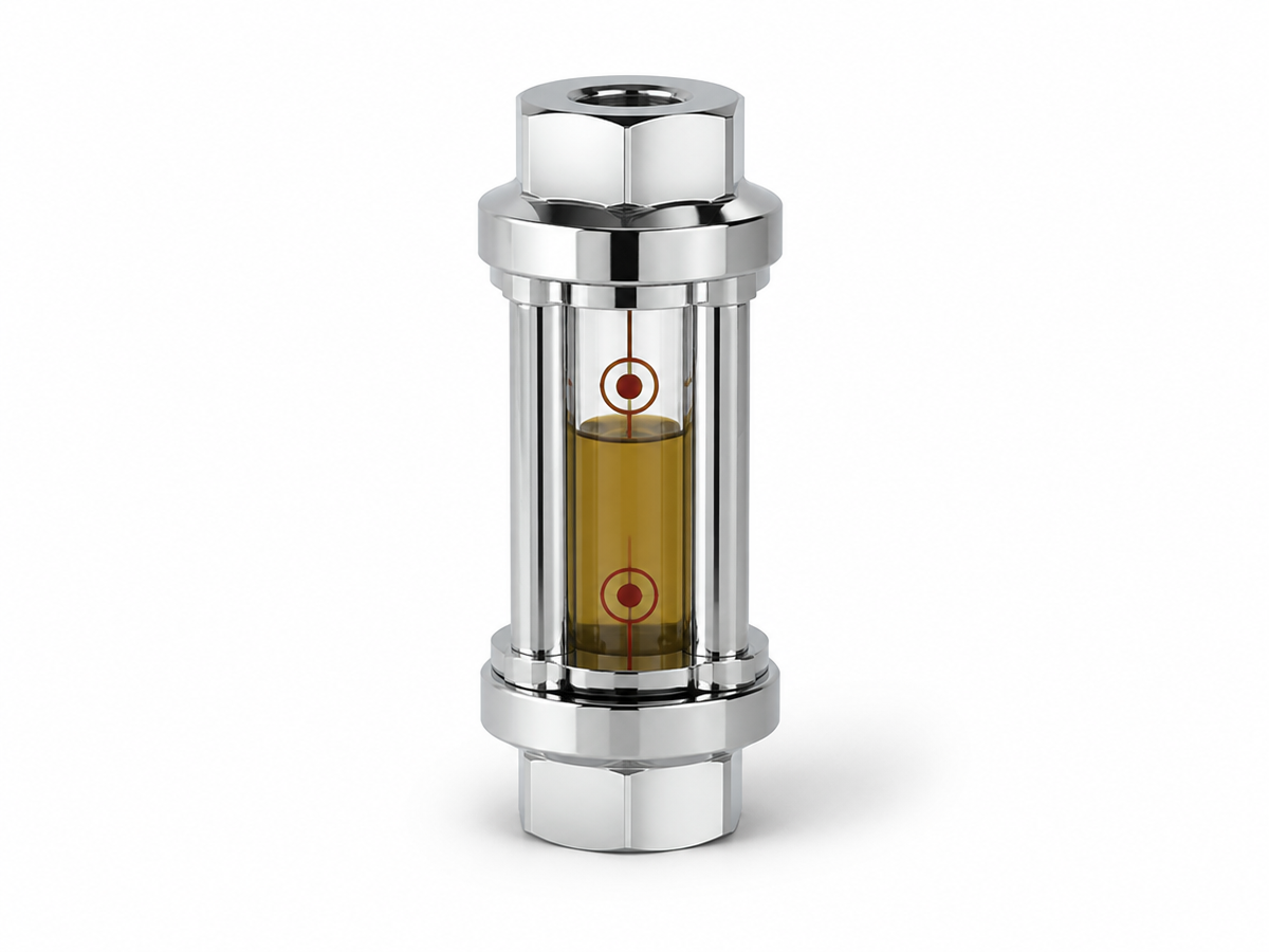 Level guages & flow sights for lubrication equipment